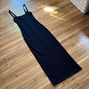 Reformation Black Midi Dress